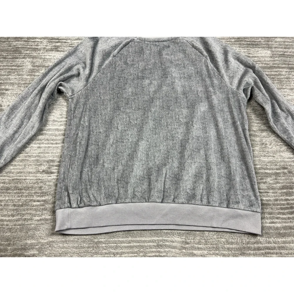 Secret Treasures Top Womens Medium Gray‎ Long Sleeve Pajama Soft Polyester Blend